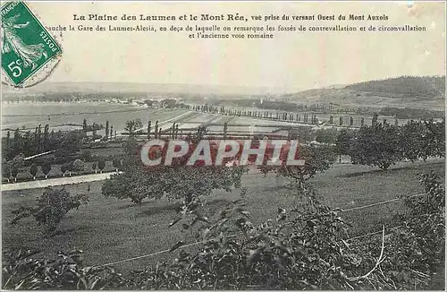 Cartes postales La Plaine des Laumes et le Mont Rea Vue prise du versant ouest du Mont Auxois