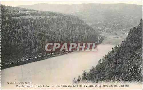 Cartes postales Environs de Nantua Un coin du Lac de Sylans et le Moulin de Charix