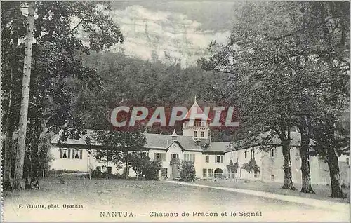 Cartes postales Nantua Chateau de Prdon et le Signal