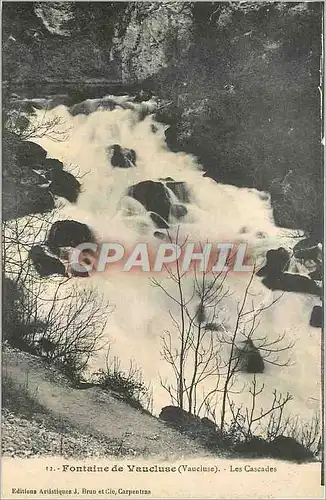 Cartes postales Fontaine de Vaucluse Les Cascades