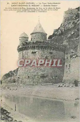 Ansichtskarte AK Mont Saint Michel La Tour Saint Gabriel