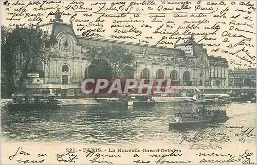 Ansichtskarte AK Paris La Nouvelle Gare d'Orleans Bateau