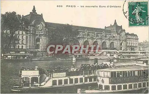 Ansichtskarte AK Paris La Nouvelle Gare d'Orleans Bateau