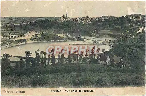 Cartes postales Treguier Vue prise de Plouguiel