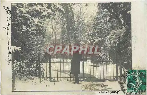 CARTE PHOTO Paris Bois de Boulogne