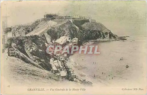 Cartes postales Granville Vue generale de la Haute Ville