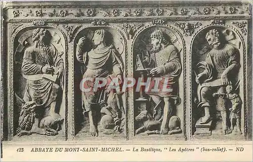 Cartes postales Abbaye du Mont Saint Michel La Basilique Les Apoires