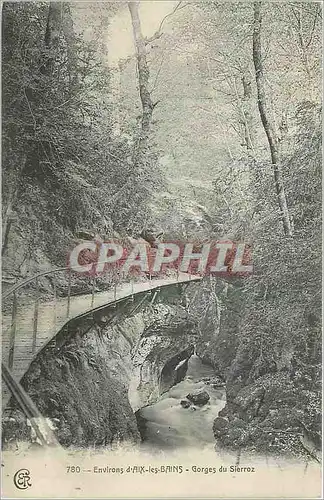Cartes postales Environs d'Aix les Bains Gorges du Sierroz
