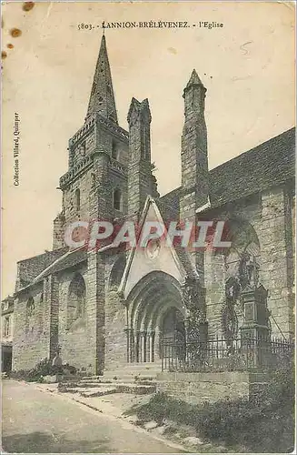 Ansichtskarte AK Lannion Brelevenez L'Eglise