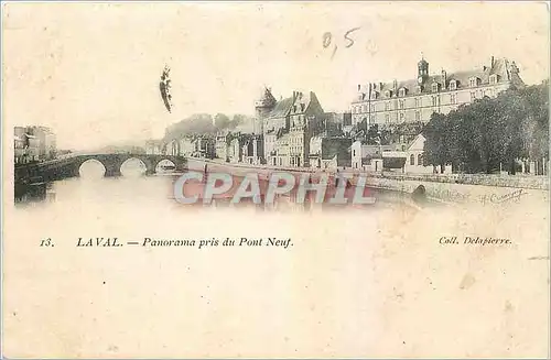 Cartes postales Laval Panorama pris du Pont Neuf