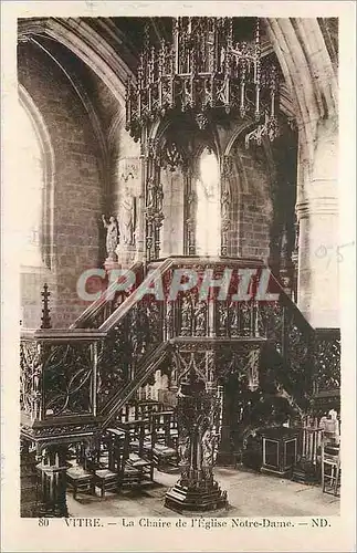 Cartes postales Vitre Le Chaire de l'Eglise Notre Dame