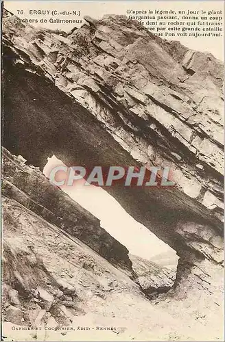 Cartes postales Erquy C du N Rochers de Galimoneux
