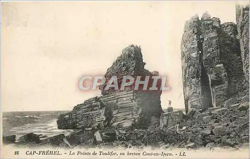 Cartes postales Cap Frehel La Pointe du Toulifer en breton Cout en Ifern