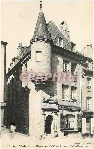 Ansichtskarte AK Guingamp Maison du XV siecle rue Notre Dame