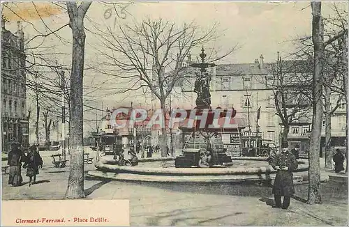 Cartes postales Clermont Ferrand Place Dellile