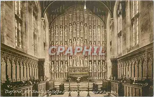 Cartes postales Oxford All Souls College Chapel