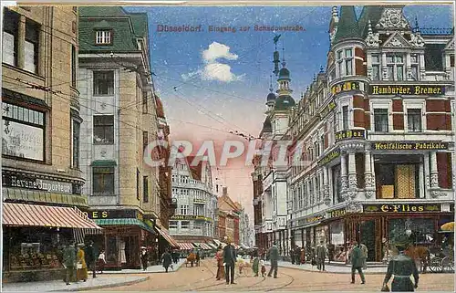 Cartes postales Dusseldorf Eingang zur Schadowstrasse