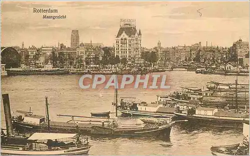 Cartes postales Rotterdam Maasgezicht Bateaux