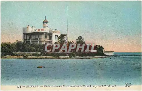 Cartes postales Bizerte Etablissements Maritimes de la Baie Ponty L'Amiraute