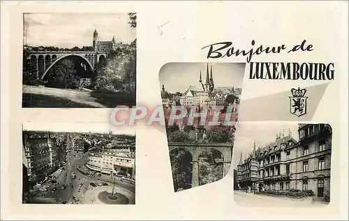 Ansichtskarte AK Bonjour de Luxembourg
