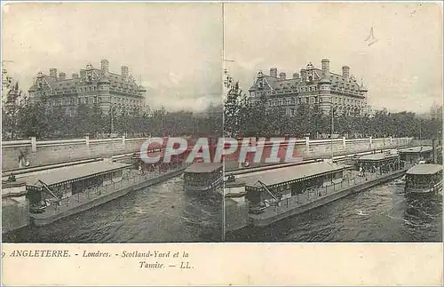 Cartes postales Angleterre Londres Scotland Yard et la Tamise
