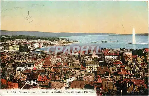 Cartes postales Geneve Vue prise de la Cathedrale de Saint Pierre