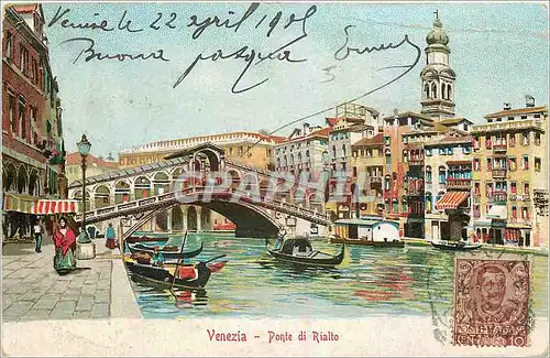 Cartes postales Venezia Ponte di Rialto