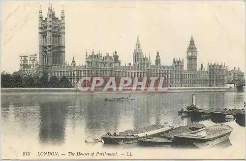 Ansichtskarte AK London The Houses of Parliament