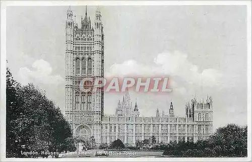 Cartes postales London Houses of Parliament and Victoria Tower