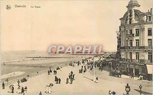 Cartes postales Ostende La Digue Hotel Royal Belge