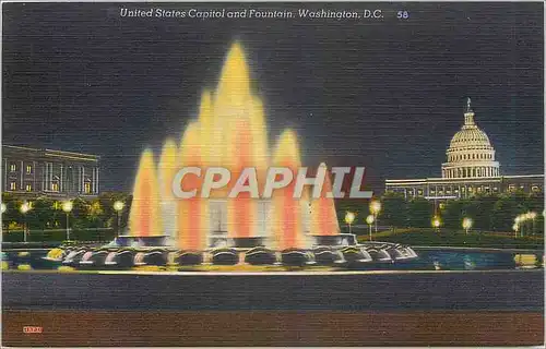 Cartes postales United States Capitol and Fountain Washington DC