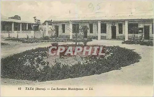 Cartes postales Taza Maroc Les Services Municipaux