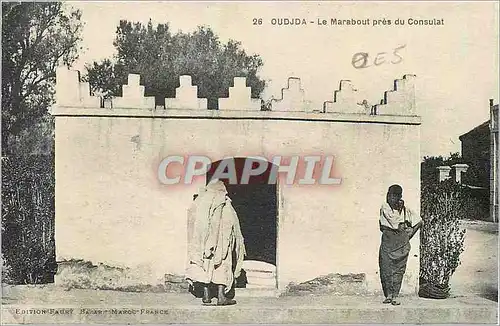 Cartes postales Oudjda Le Marabout pres du Consulat