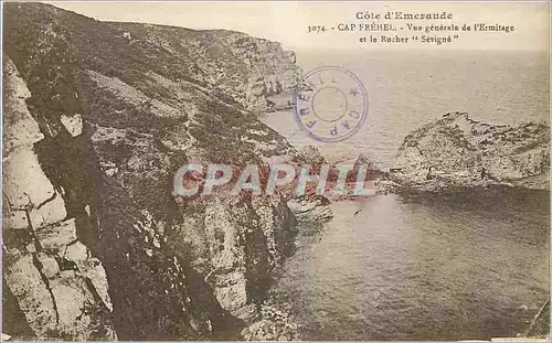 Cartes postales Cap Frehel Vue generale de l'Ermitage et le Rocher Sevigne