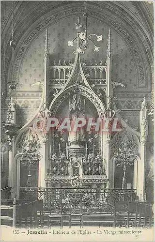 Ansichtskarte AK Josselin Interieur de l'Eglise La Vierge miraculeuse