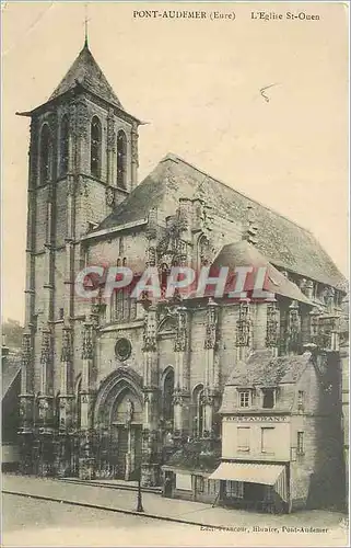 Ansichtskarte AK Pont Audemer Eure L'Eglise St Ouen