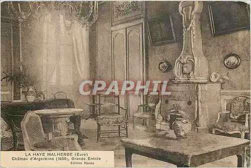 Cartes postales La Haye Malherbe Eure Chateau d'Argeronne Grande Entree