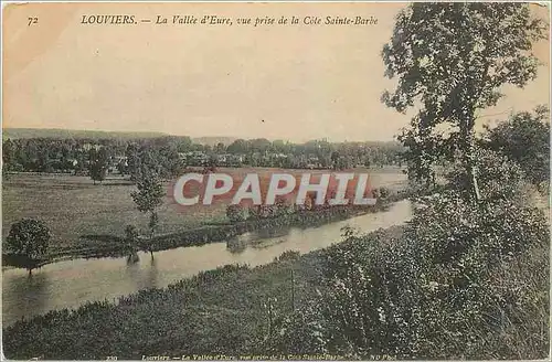 Ansichtskarte AK Louviers La Vallee d'Eure vue prise de la Cote Sainte Barbe