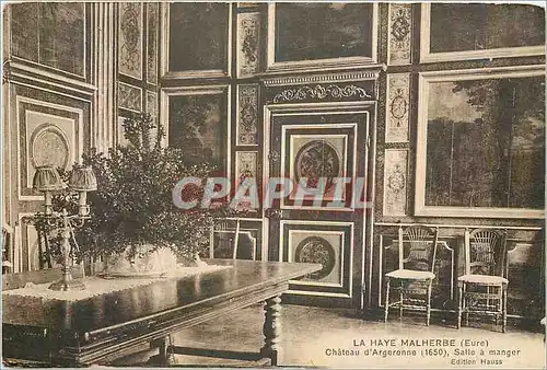Cartes postales Le Haye Malbere Eure Chateau d'Argeronne Salle a manger