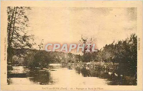 Cartes postales Pacy sur Eure Eure Paysage au Bord de l'Eure