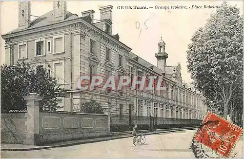 Cartes postales Tours Groupe scolaire Place Rabelais