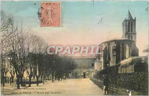 Cartes postales La Reole Place des Tilleuls