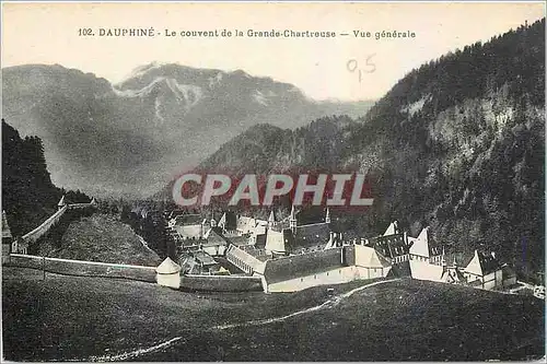 Cartes postales Dauphine Le couvent de la Grande Chartreuse Vue generale
