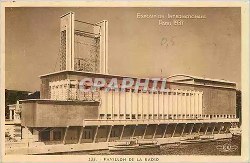 Cartes postales Exposition Internationale Paris Pavillon de la Radio