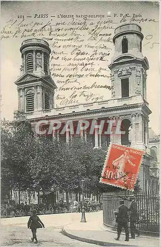 Cartes postales Paris L'Eglise Saint Sulpice