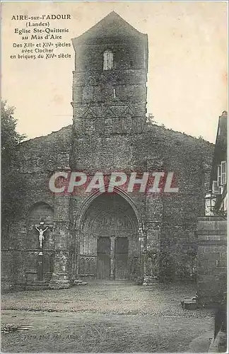 Cartes postales Aire sur l'Adour Landes Eglise Ste Quitterie au Mas d'Aire
