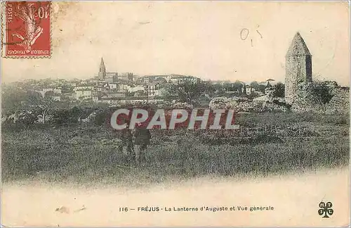 Cartes postales Frejus La Lanterne d'Auguste et Vue generale