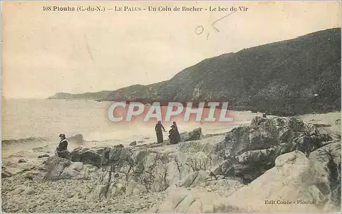 Cartes postales Plouha C du N Le Palus Un Coin de Rocher Le bec de Vir