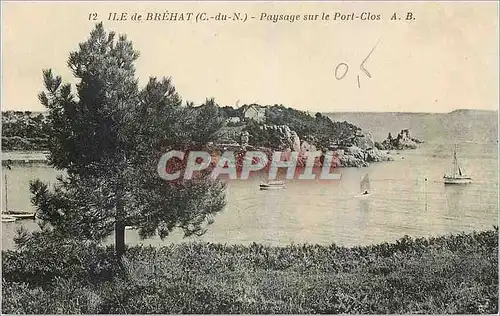 Ansichtskarte AK Ile de Brehat C du N Paysage sur le Port Clos