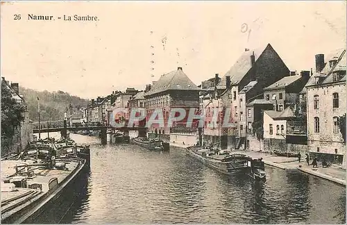 Ansichtskarte AK Namur La Sambre Bateaux